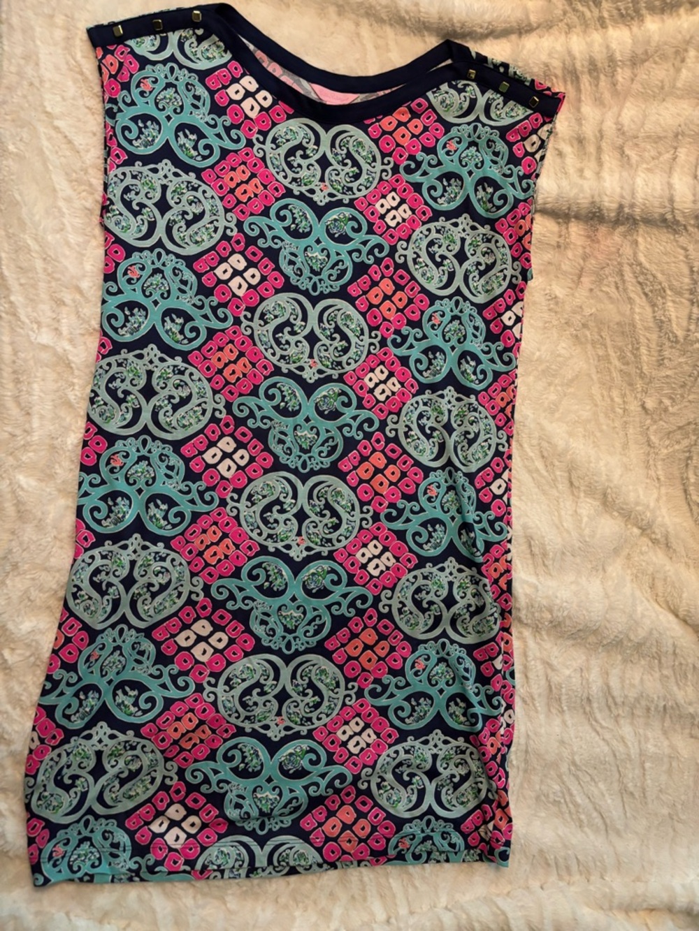 Lilly Pulitzer Dress Size Medium Pink, Teal